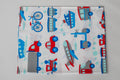 Regular Cotton Fabric - Cars Ships Planes On White