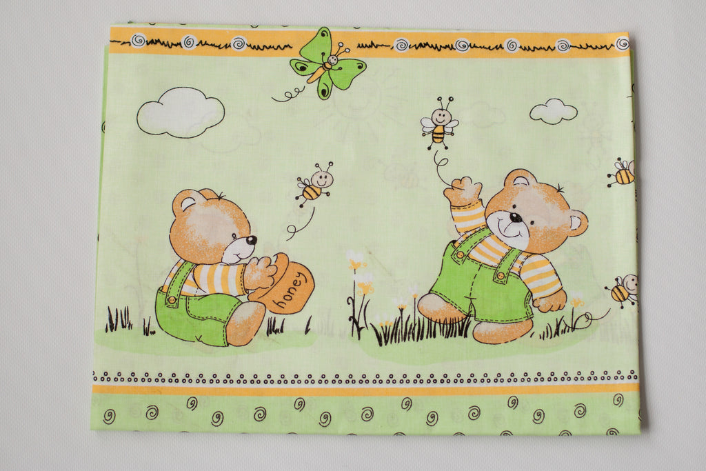Regular Cotton Fabric - Mouse And Bees Na Salatovom