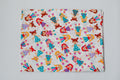 Regular Cotton Fabric - Multicolor Dolls On White