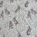 Premium Cotton Fabric - Bunnies in Daisies