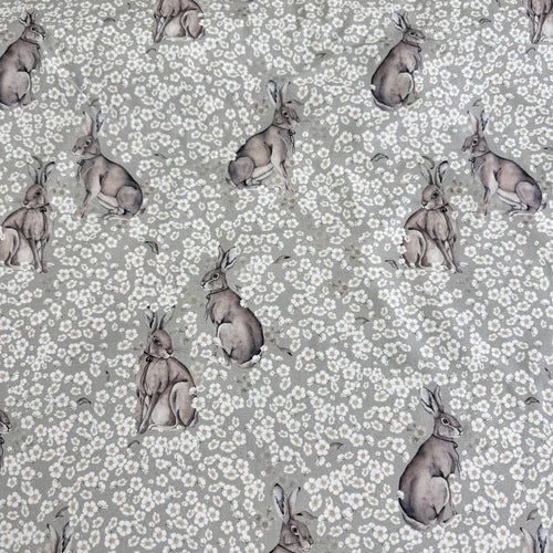 Premium Cotton Fabric - Bunnies in Daisies