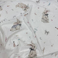 Premium Cotton Fabric - Bunnies in Party Hats