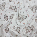 Premium Cotton Fabric - Owls