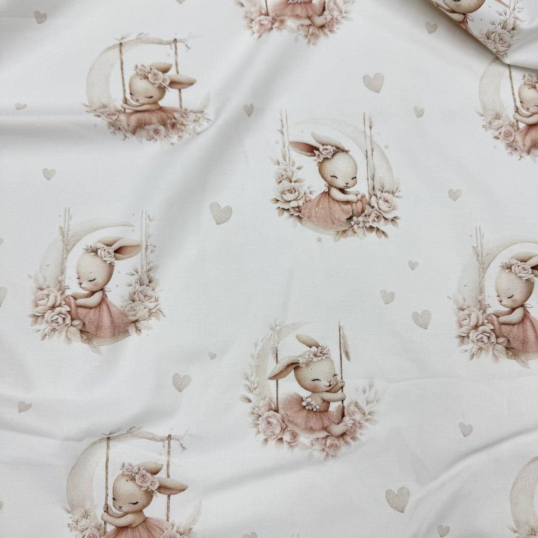 Premium Cotton Fabric - Ballerina Bunny