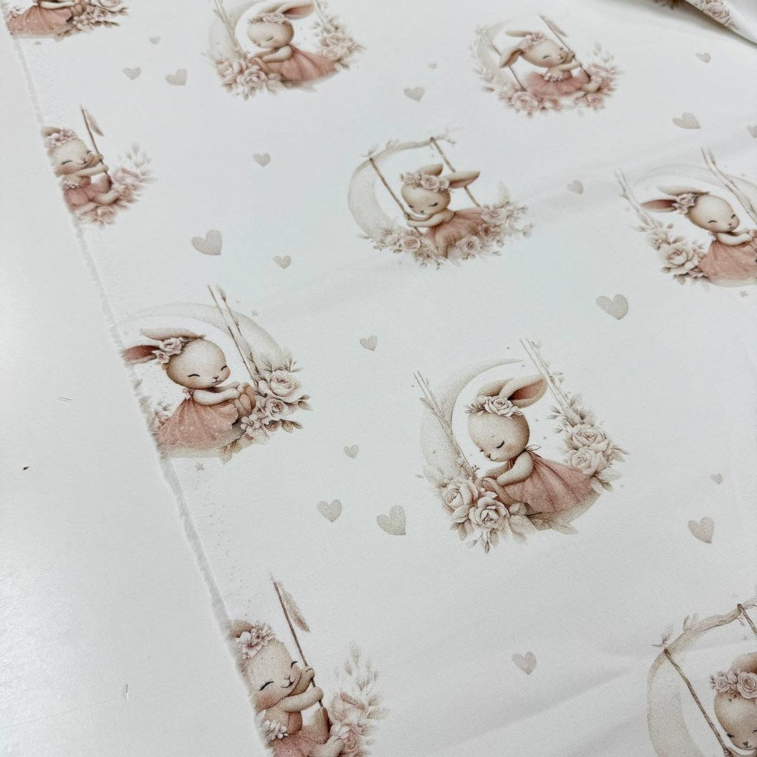 Premium Cotton Fabric - Ballerina Bunny