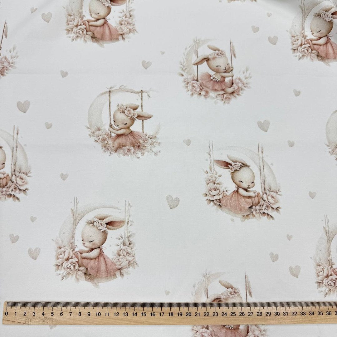 Premium Cotton Fabric - Ballerina Bunny