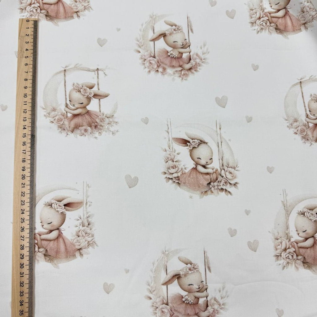 Premium Cotton Fabric - Ballerina Bunny