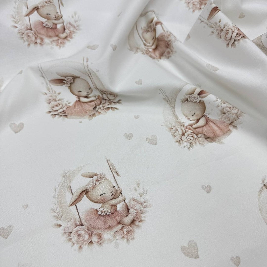 Premium Cotton Fabric - Ballerina Bunny