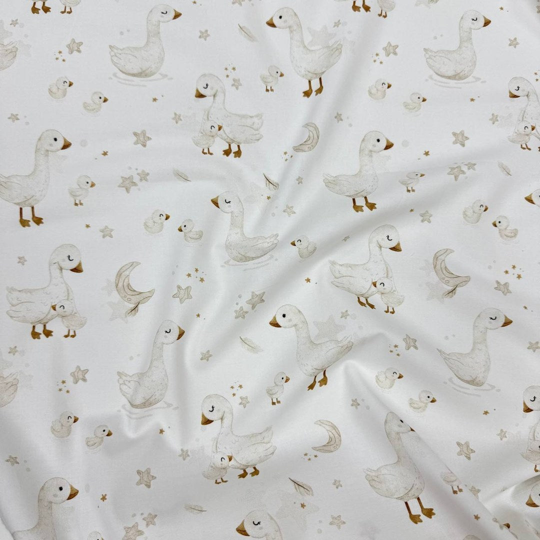 Premium Cotton Fabric - Little Geese
