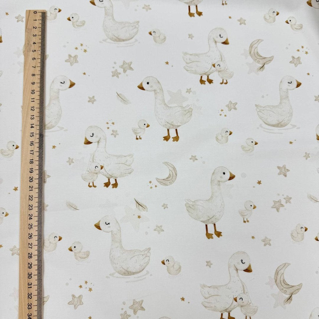 Premium Cotton Fabric - Little Geese