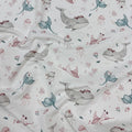 Premium Cotton Fabric - Whales