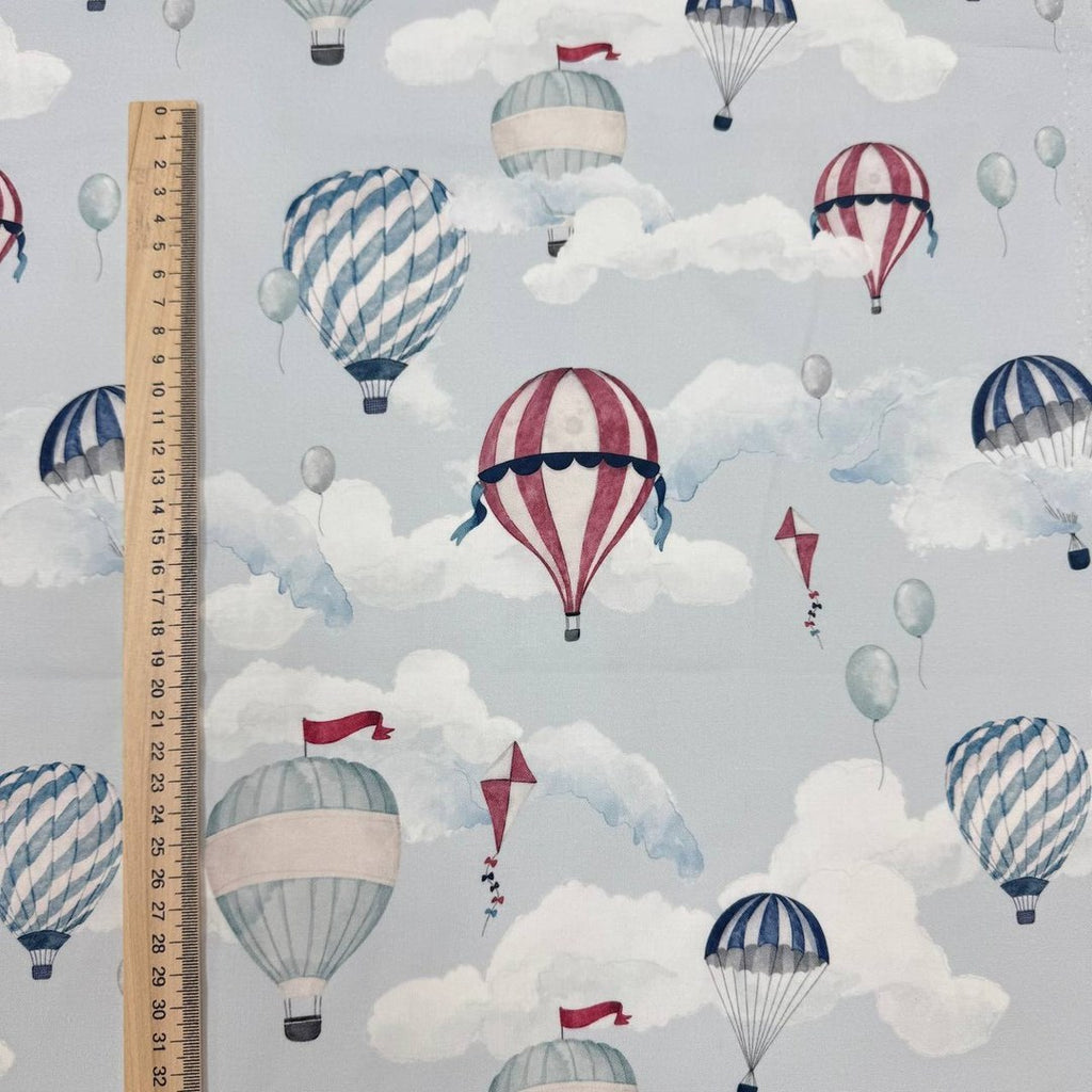 Balloons on a blue background