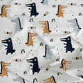 Polish cotton colored crocodiles