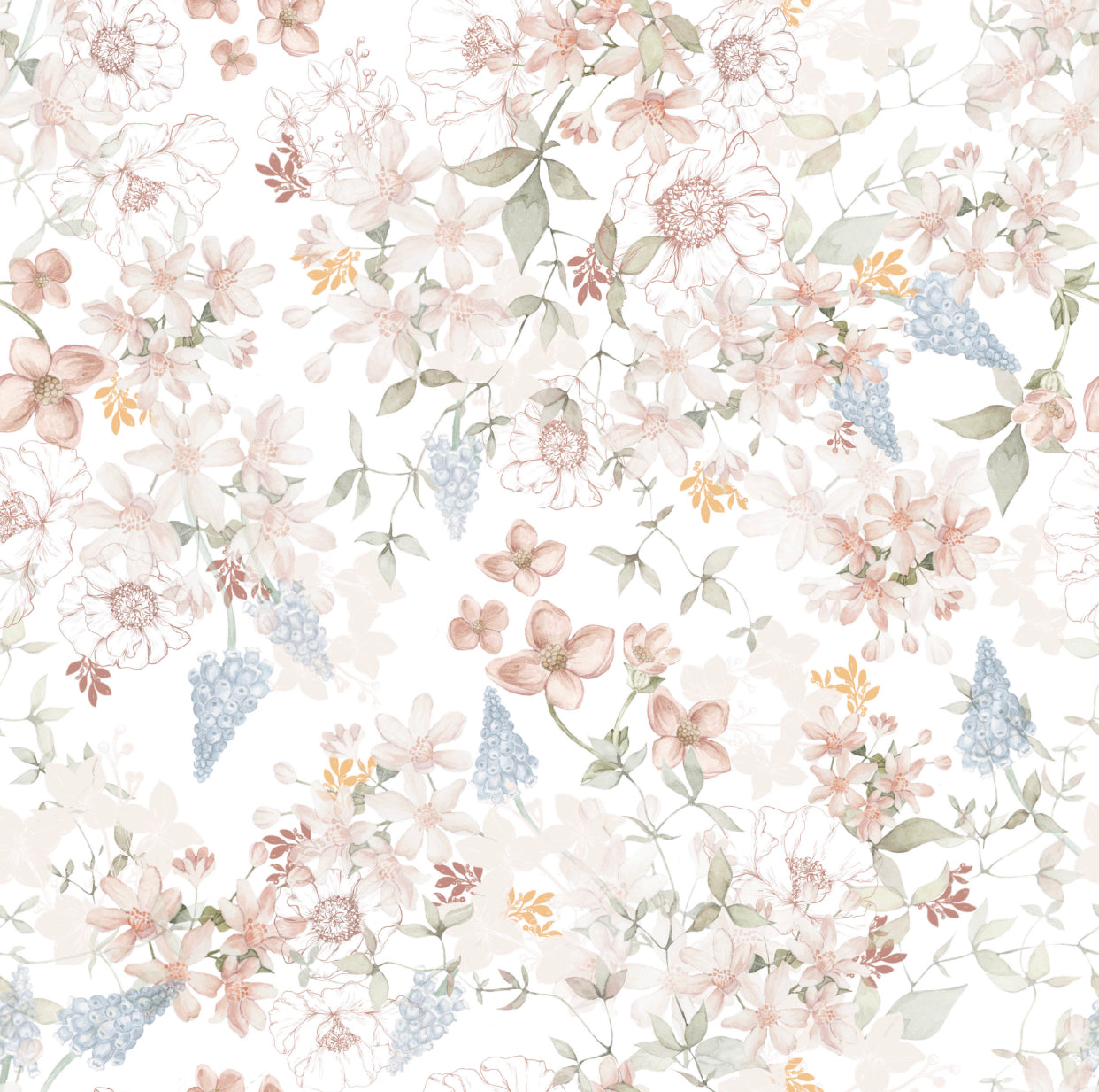 Pastel flowers