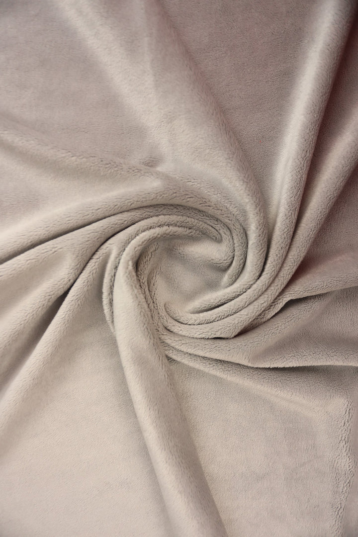 80*100 CM Plush Glacier Gray Smooth