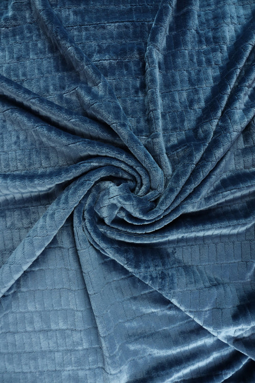 80*100 cm Plush dark blue brick