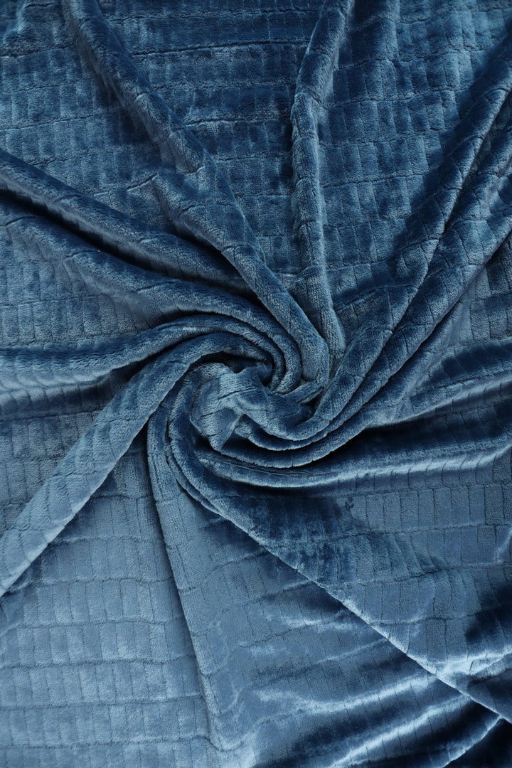 80*100 cm Plush dark blue brick