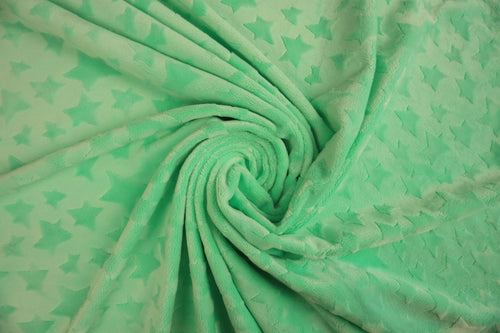 80*100 cm Plush Mint with a convex star