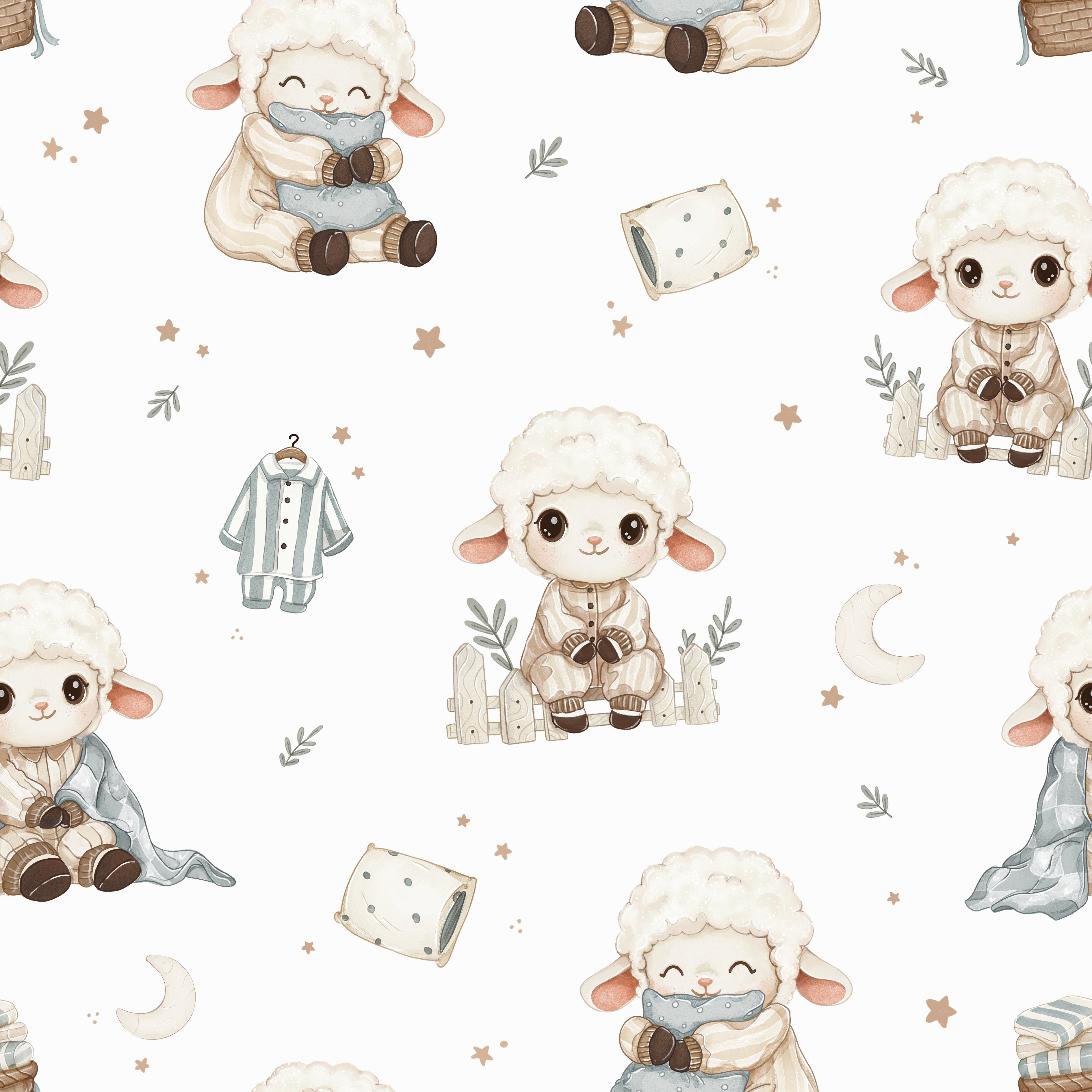 Sheep in pajamas
