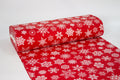 Snowflakes on a red background Turkey 2.40 m width