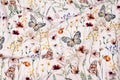Butterflies on a beige background
