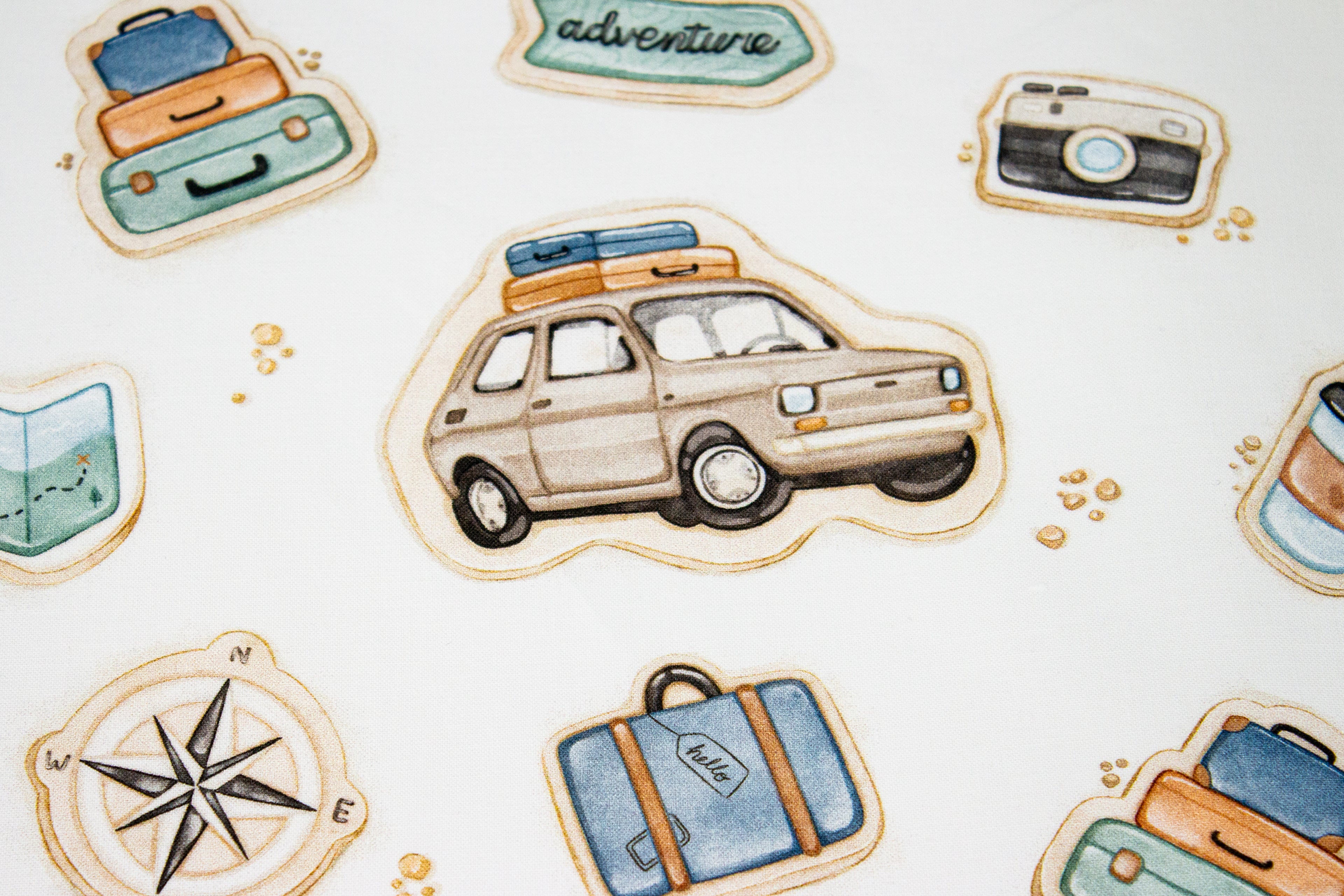 Cars, suitcases, travel