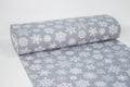 White Snowflakes on a gray background Turkey 2.40 m width