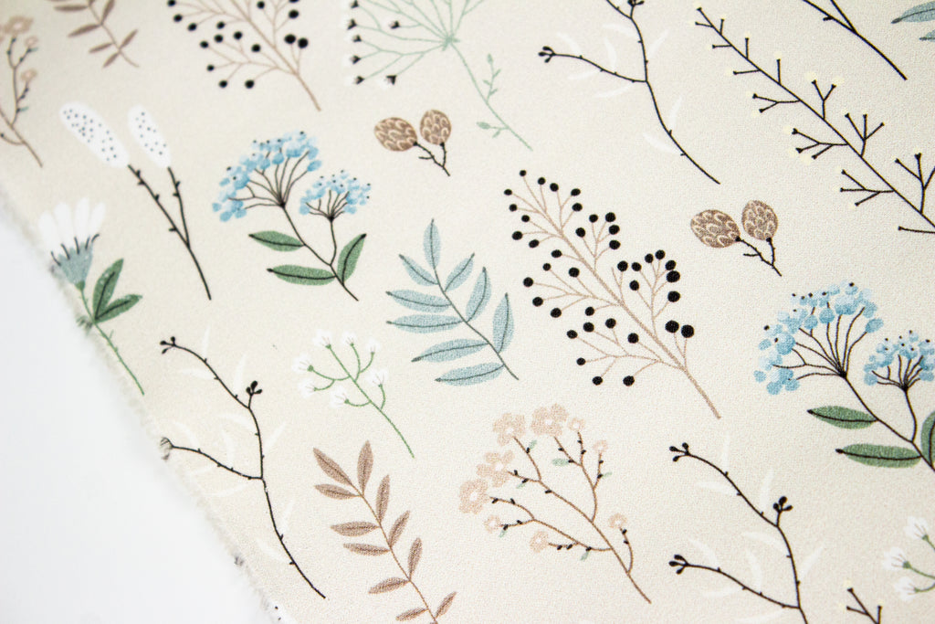 Wildflowers on beige
