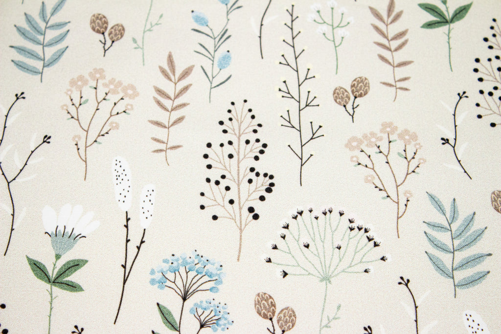 Wildflowers on beige