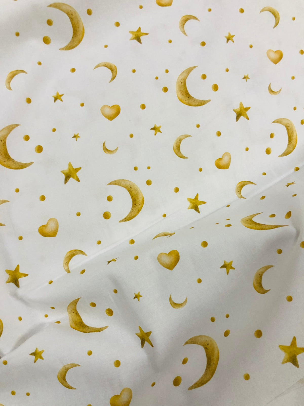 Golden stars and moon