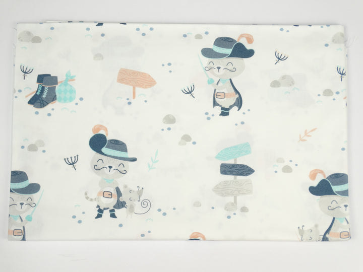 Premium Cotton Fabric - Puss in Boots