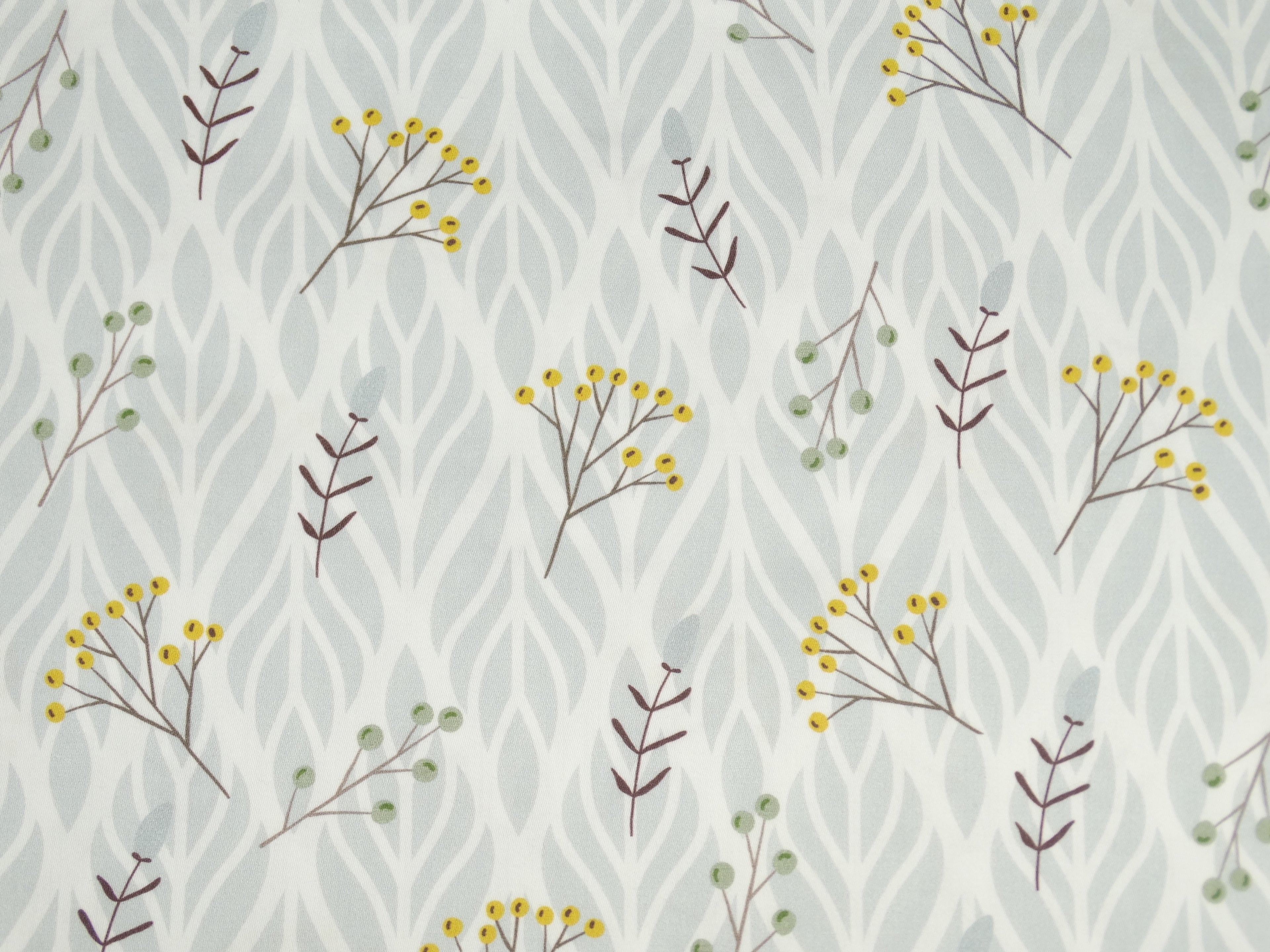 Wildflowers on a gray ornament