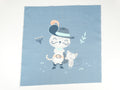 Puss in Boots on gray-blue