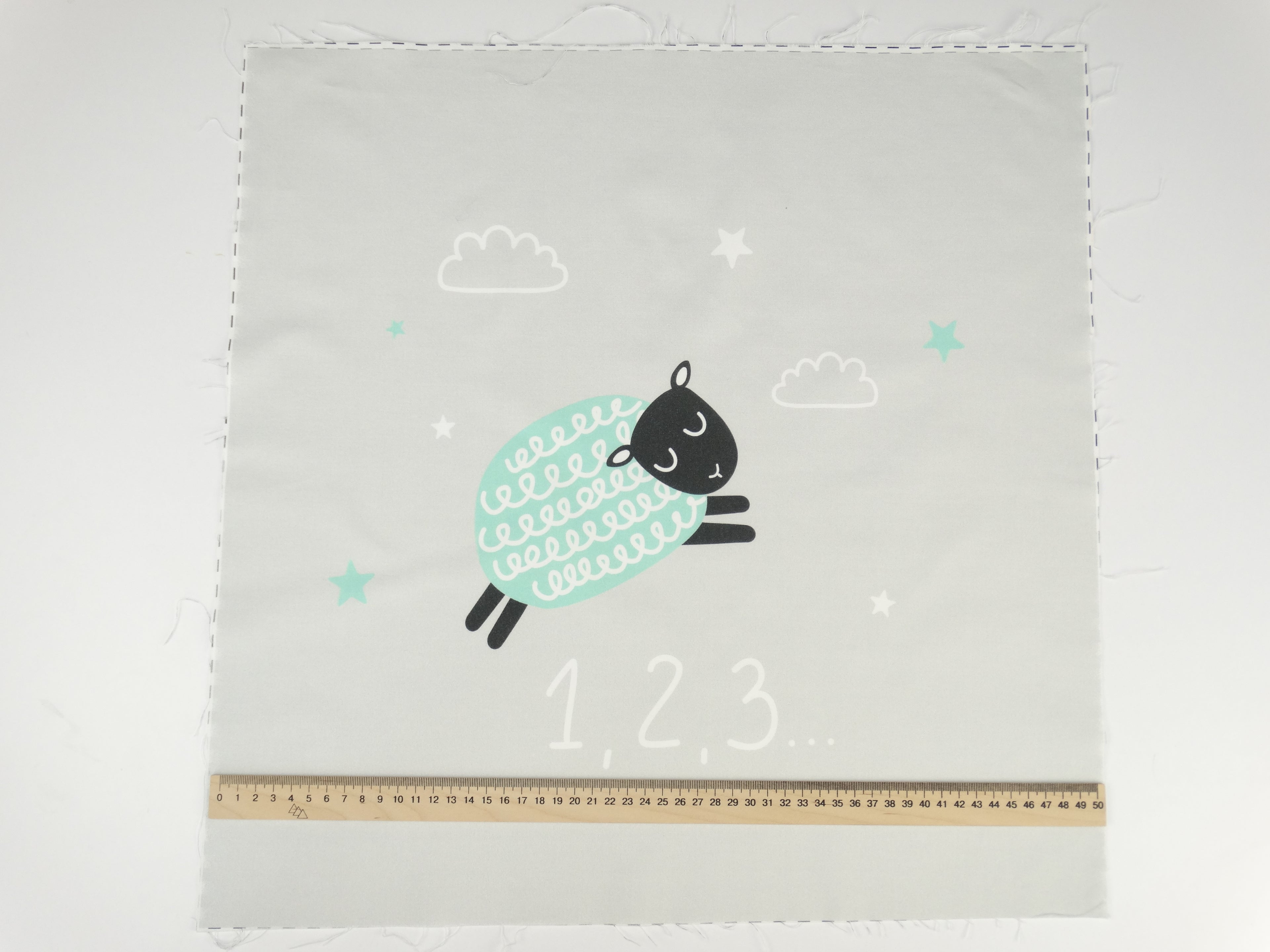 Sheep on gray