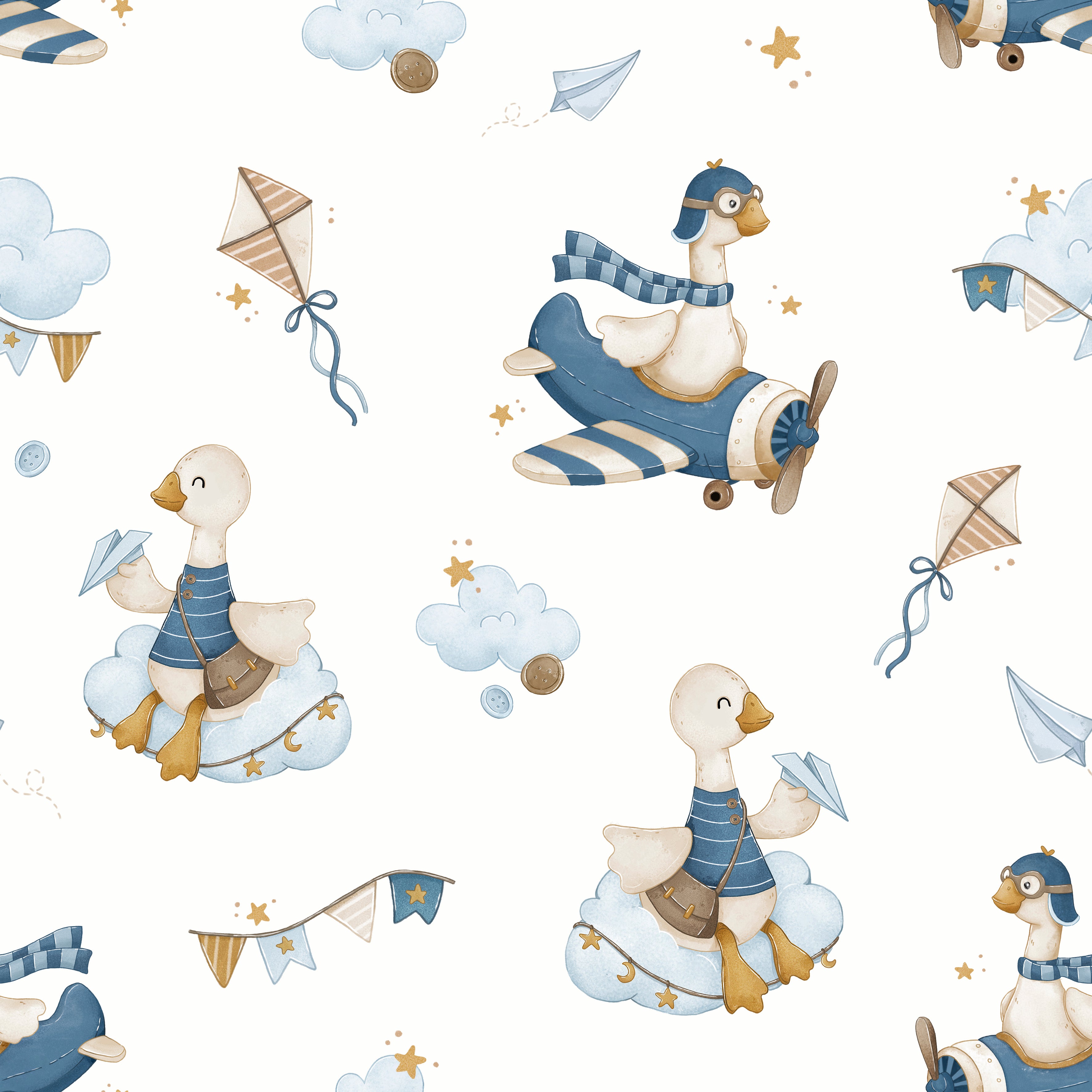 Geese in airplanes