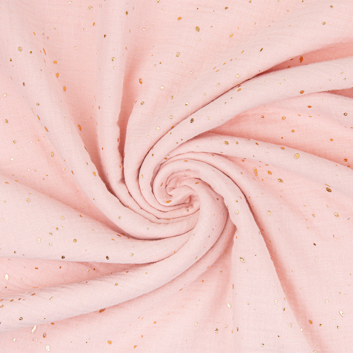 pale pink with gold dots muslin