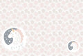 Panel on cocoon envelope and clutches, gloves Unicorn it*s a girl