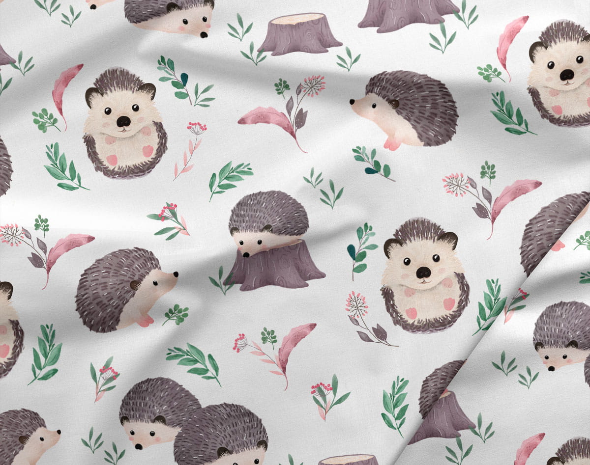 Premium Cotton Fabric - Hedgehog