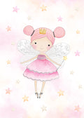 75*100 cm Fairy on white