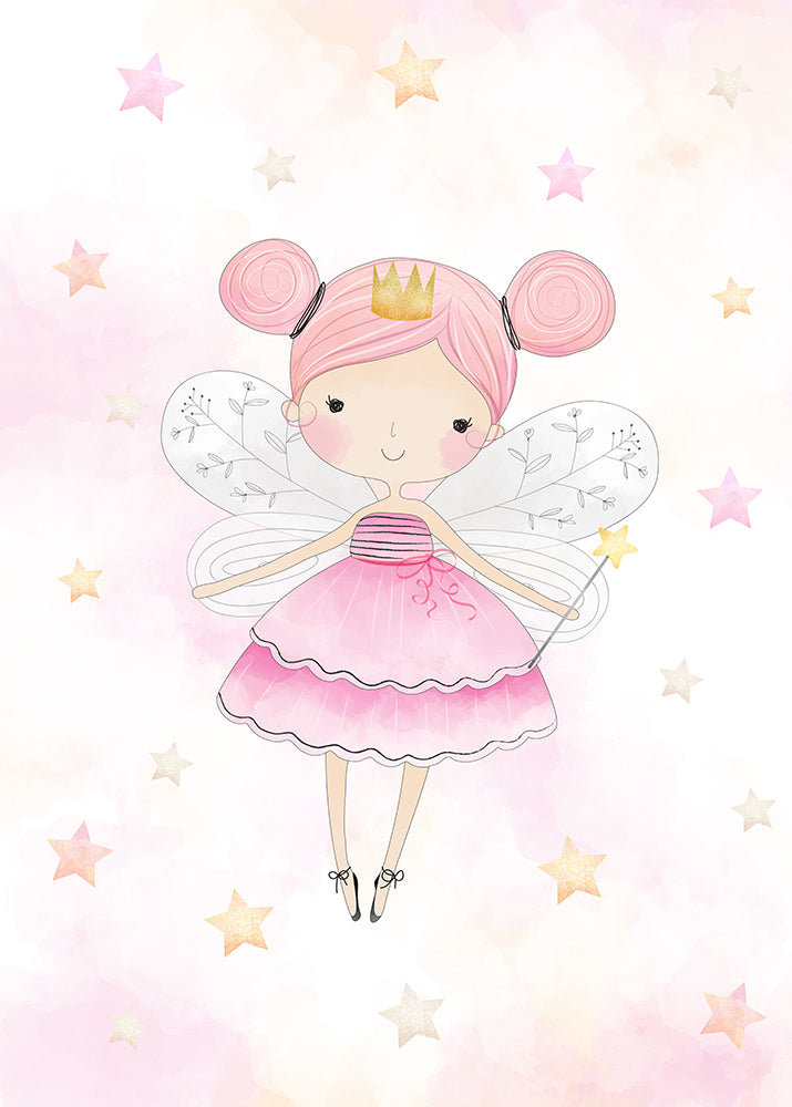 75*100 cm Fairy on white