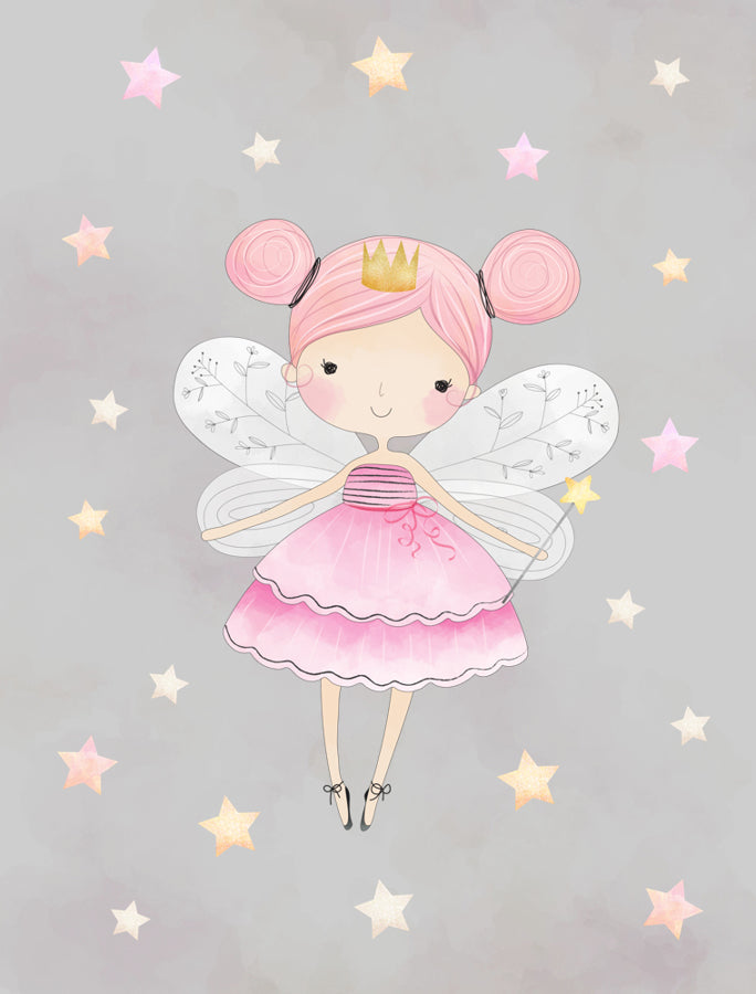 75*100 cm Fairy on gray