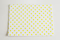 Regular Cotton Fabric - Yellow Polka Dots 1Sm On White