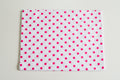 Regular Cotton Fabric - Pink Polka Dots 1Sm On White