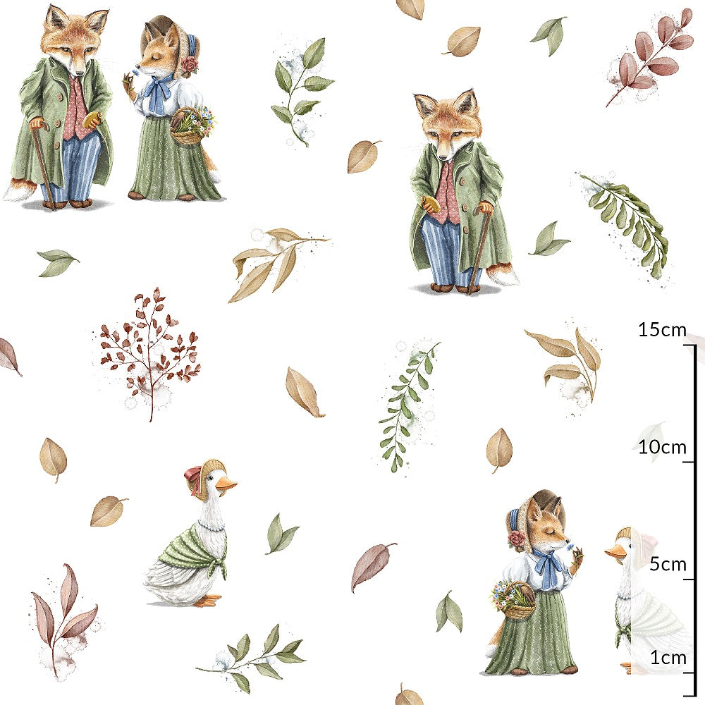 Forest animals in costumes