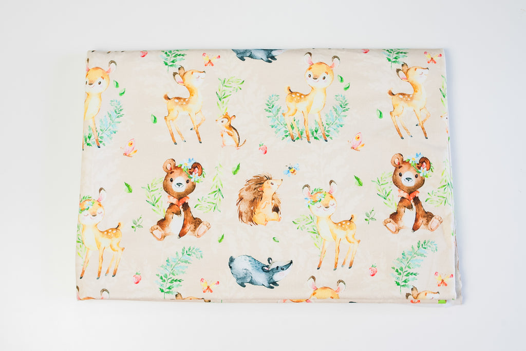 Footer forest babies on milk