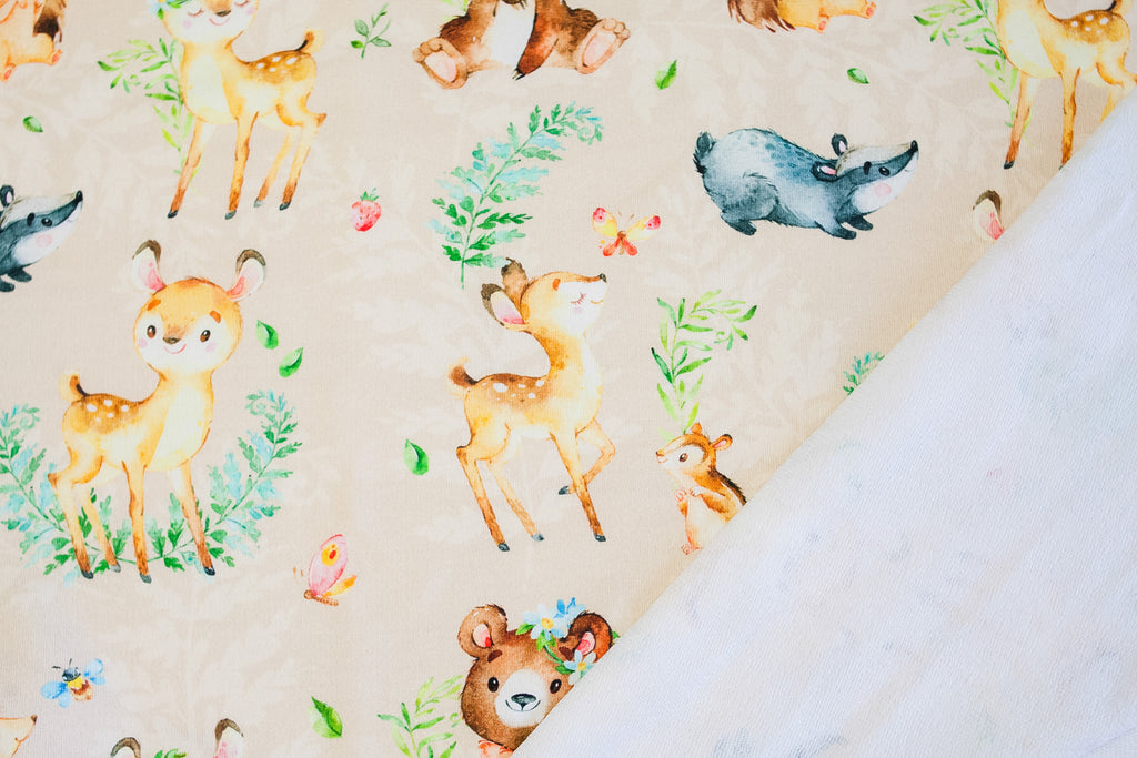 Footer forest babies on milk