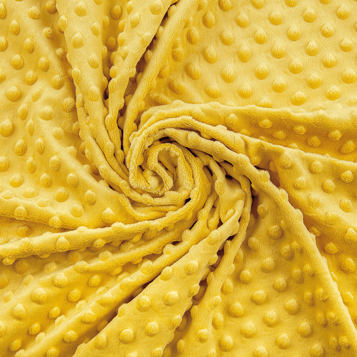 80*100 cm Plush Aspen Gold Yellow with pimples