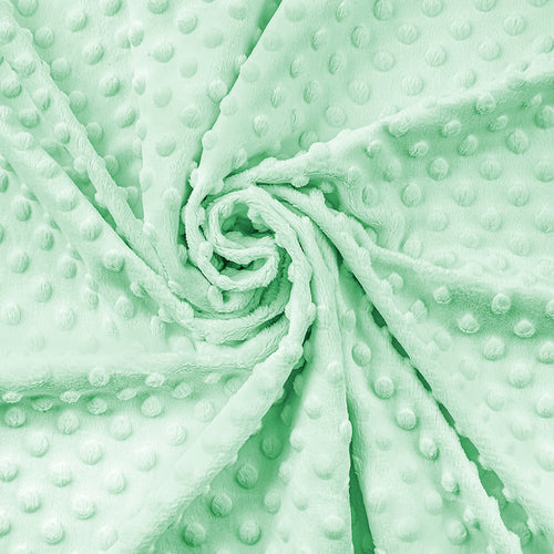 80*100 cm Plush Bay light mint with pimples