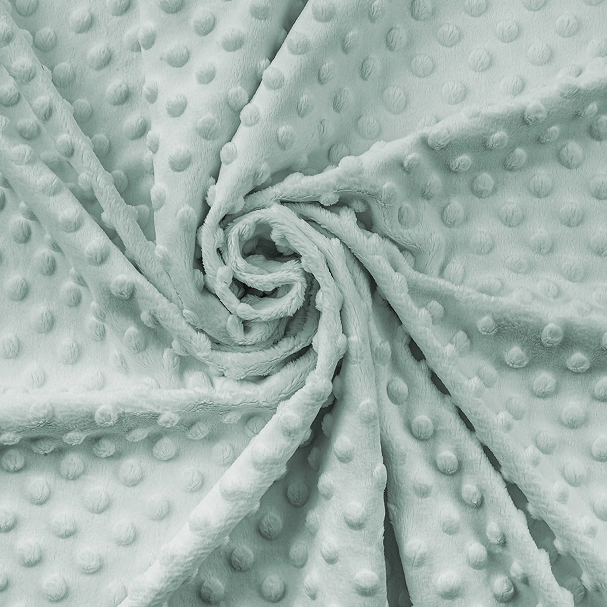 80*100 cm Plush Cloud Gray Light Eucalyptus in pimples