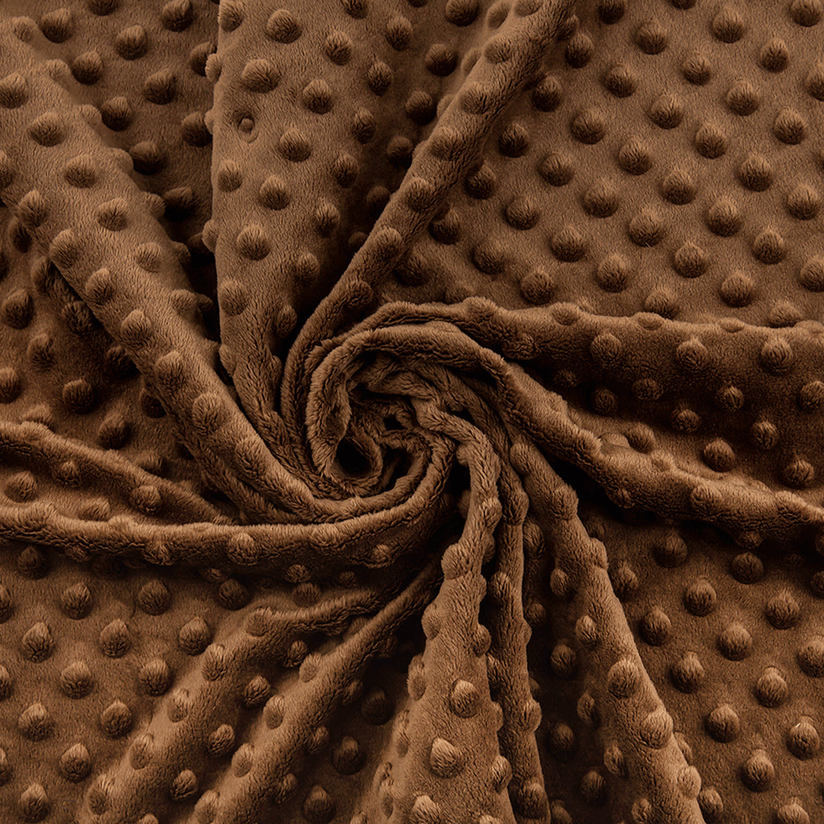 80*100 cm Plush Toasted Coconut Brown with pimples